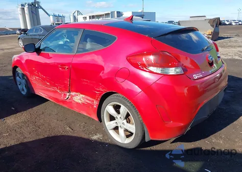 2012 Hyundai Veloster Base W/Gray z USA, uszkodzony, nr VIN KMHTC6AD5CU036445